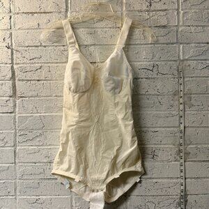Vintage “I Can’t Believe It’s a Girdle” All-in-One Bodysuit Shapewear 36C Ivory